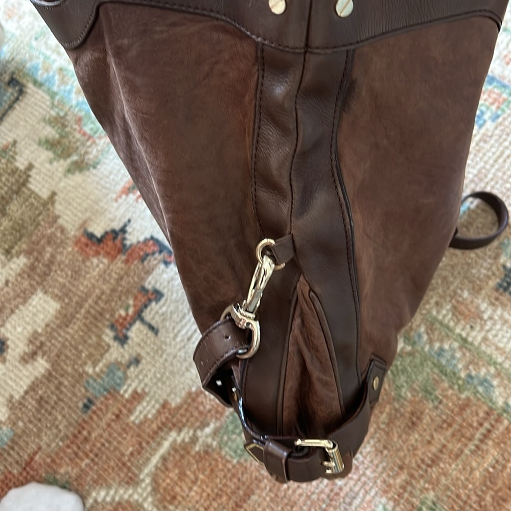 Lamb by Gwen Stefani Purse Notting Hill Leather Handbag Satchel Crossbody Brown - Picture 9 of 12